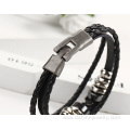 Wholesale Alloy Parts Genuine Leather Bracelet Handmade